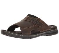 Rockport mens H80304 Darwyn Slide 2 brown Size: 7.5 UK