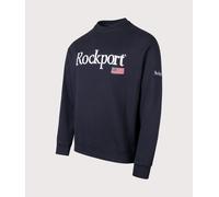 Rockport Mens Relaxed Fit New England Logo Sweatshirt - Colour: Navy - Size: Large