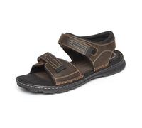 Rockport Men's Strap다윈 쿼터 스트랩darwyn 皮带 四分之一肩帶tira Quarter Strap pulseira Darwyn De 1/4darwyn, Viertelriemen Platform Slide Sandal, Brown Ii Leather, 9 UK