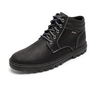 Rockport Men's Weather Or Not Plain Toe Boot Ankle, Black Leather/Suede, 10