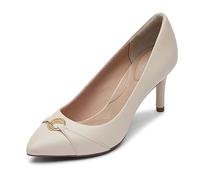 Rockport Women's TM 75 Mm Pth Ornament Pump, Vanilla Leather, 4.5 UK