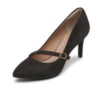 Rockport Women's Total Motion 75mm Mary Jane, Black Suede Glam, 6 UK
