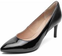 Rockport Women's Total Motion 75mm Pointed Toe Pump, Black Patent, 7 Wide