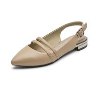 Rockport Women's Total Motion Adelyn Sling Ballet Flat, Farro Leather, 4 UK