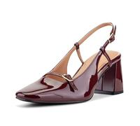 Rockport Women's Total Motion Darby, Burgundy Patent, 7