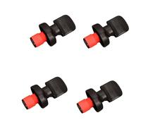 Rockreyoa Bottle Stopper, Universal Beer Bottle Stopper, Wine Stopper, Vacuum Stopper, Rubber Wine Bottle Stopper, Wine Stopper, Bottle Capper for Drinks Wine Collection, Black, 4 Pieces