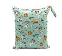 Rockreyoa Cloth Nappies Wet Bags Reusable Wet Bags Cartoon Print Nappy Bag with Zip Wet and Dry Changing Bags Wetbag for Baby Travel On the Go Style 32 Pack of 2