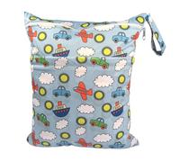 Rockreyoa Cloth Nappies Wet Bags Reusable Wet Bags Cartoon Print Nappy Bag with Zip Wet and Dry Changing Bags Wetbag for Baby Travel On the Go Style 11 Pack of 2