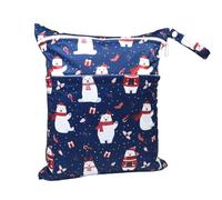Rockreyoa Cloth Nappies Wet Bags Reusable Wet Bags Cartoon Print Nappy Bag with Zip Wet and Dry Changing Bags Wetbag for Baby Travel On the Go Style 30 Pack of 2