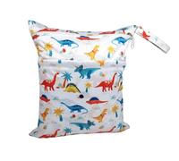 Rockreyoa Cloth Nappies Wet Bags Reusable Wet Bags Cartoon Print Nappy Bag with Zip Wet and Dry Changing Bags Wetbag for Baby Travel On the Go Style 28 Pack of 2