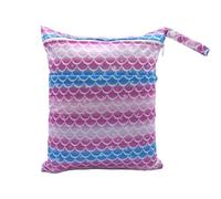 Rockreyoa Cloth Nappies Wet Bags Reusable Wet Bags Cartoon Print Nappy Bag with Zip Wet and Dry Changing Bags Wetbag for Baby Travel On the Go Style 38 Pack of 2
