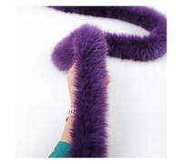 Rockreyoa Faux Fur Border Fluffy Faux Fur Ribbon Plush Trim Fabric Border Handmade Material for Slippers Costumes Crafts Coats Gift Decoration Purple 3 m