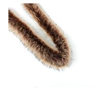Rockreyoa Faux Fur Ribbon Plush Decorative Ribbon Frost Brown 4 m