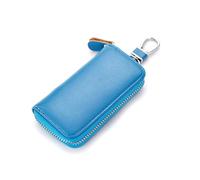 Rockreyoa Leather Key Bag Small Portable Key Case Waterproof Sports Key Case Key Organiser for Hotel Manager, Car Service, Real Estate Sale, Hotel Manager, Car Service, Aquamarine #1