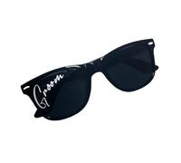 Rockreyoa Vintage Sunglasses Heart Shape Bridal Sunglasses Heart Shaped Glasses Bridal Heart Glasses Women's Heart Sunglasses Party Glasses for Wedding Party, 13#black groom