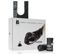 RockRhino Ultra Thick Certified Compostable Plastic-Free Dog Poop Bags, Multi-Layer Bottom & Easy Open Tie Handles Rolls,120 Count Mint-Scented, Opaque Odor-Leak Proof