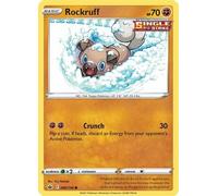 Rockruff 086/198 Common Pokemon Card (SWSH Chilling Reign) + 1x TitanCards® Toploader