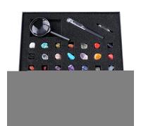 Rocks And Minerals For Kids - Mineral Education Set, Description Sheet With Informational Reference, Science Identification Kit Featuring Real Specimens | Educational Boys Girls Student