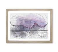 Rocks at The Milford Sound Fiord in Abstract Framed Print | A2 Oak Framed Wall Art | Ready to Hang | Abstract Fantasy Picture | Living Room Bedroom Lounge Office