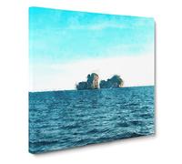 Rocks In The Phi Phi Islands Thailand Canvas Print | Gallery Wrapped 30mm Frame Wall Art | 14x14 inches | Ready to Hang | Modern Picture | Living Room Bedroom Lounge Office