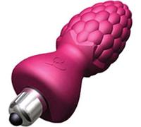 Rocks Off Purple 4 Inch 7 Speed Ass-Berries Raspberry Anal Butt Plug Sex Toy