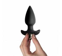 Rocks Off 7 Speed Butt Throb Vibrator Plug Black Waterproof Bullet Anal Sex Toy