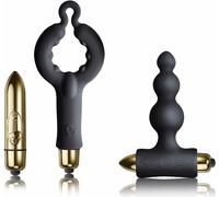 Rocks Off Be Mine Prostate Silicone Anal Butt Plug Bullet Vibrator Cock Ring Set