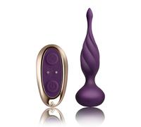 Rocks Off Petite Sensations Discover Butt Plug Purple Remote Control Anal Toy