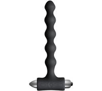 Rocks Off Petite Sensations Pearls Black -Vibrating Anal Beads, 7 Modes (3 Speeds & 4 Patterns), Flexible Contoured Shaft, Water-Resistant, Quiet, 106g