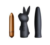 Rocks Off Couple Pleasure Kit Silhouette Dark Desires – 7 functions, Waterproof, Body-safe – Black