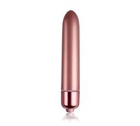 Rocks Off Touch Of Velvet Rose Blush 10 Function Bullet, Waterproof, Body Safe