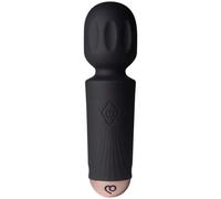 Rocks Off Waterproof Rechargeable Mini Wand Massager, Black