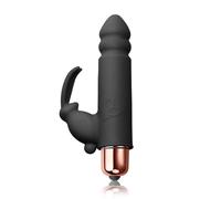 Rocks Off Women's Bullet Bunny Pink Beginners Bunny Vibrator in Black Rocks Off Black