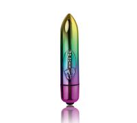 Rocks Off Women's RO80 Rainbow 7 Function Bullet Vibrator in Metallics Rocks Off Metallics