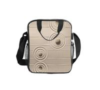 Rocks Over A Rippled Print Clear Pvc Waterproof Tote Transparent See Through Lunch Handbag,Travel Toiletry Bag,Women Men Work Shopping