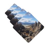 Rocks Scenic Car Air Fresheners Cards Set of 4 Pieces Personalized Car Fresheners Gifts for Men Women Auto Aromatherapy Tablets Hanging Scented Cards for Wardrobe Bathroom