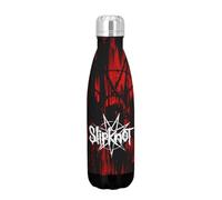 Rocksax 500ml Drinks Bottle Slipknot Glitch 18/8 Stainless Steel Leakproof 12 Hours Hot 24 Hours Cold 26.5cm High x 7cm Dia - Officially Licensed Merchandise
