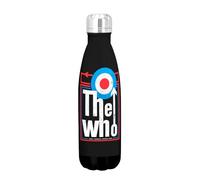 Rocksax 500ml Drinks Bottle The Who are You 18/8 Stainless Steel Leakproof 12 Hours Hot 24 Hours Cold 26.5cm High x 7cm Dia - Officially Licensed Merchandise
