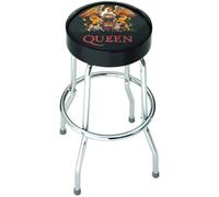 Rocksax 76cm Queen Band Crest Bar Stool with Padded Swivel Seat - Multi