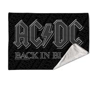 Rocksax AC/DC Sherpa Fleece Blanket - Back In Black