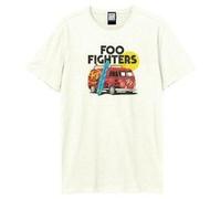 Rocksax Foo Fighters T-Shirt - Camper Van Amplified Vintage in White | Size: 2XL Rocksax White 2XL