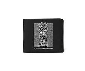 Rocksax Joy Division Wallet - Unknown Pleasures - 13cm x 12cm x 2cm - Officially Liecensed Merchandise