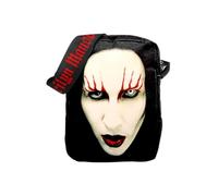 Rocksax Crossbody Bag Marilyn Manson Red Lips Messenger Bag 21cm x 16cm x 5.5cm - Officially Licensed Merchandise