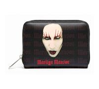 Rocksax Marilyn Manson Logo Red Lips Zip Top Purse One Size