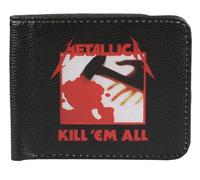 Rocksax Metallica Kill Em All Leather Wallet, Black, Wallet