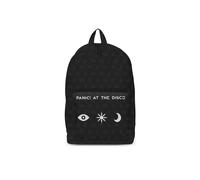 Rocksax Panic At The Disco Backpack - 3 Icons in True Black Rocksax True Black