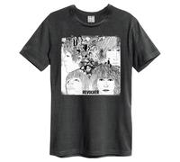 Rocksax The Beatles T-Shirt - Revolver Amplified Vintage in Charcoal | Size: Small Rocksax Charcoal S