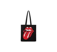 Rocksax The Rolling Stones Tote Bag - Classic Tongue in True Black Rocksax True Black