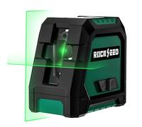 RockSeed Dual Modules Laser Level, Self Leveling Line Level, Horizontal and 150° Vertical Green Beam, 2 AA Batteries, Carrying Bag, for Home Decoration/DIY/Construction Site