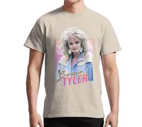 RockShark Bonnie Tyler - 80s design T-shirt sand XL